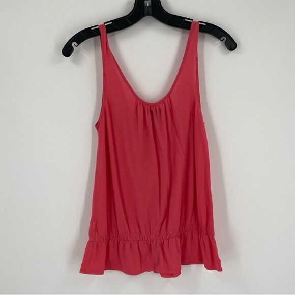 American Eagle Women’s Scoop Neck Button Front Sleeveless Pink Tank Top size M - Picture 3 of 3